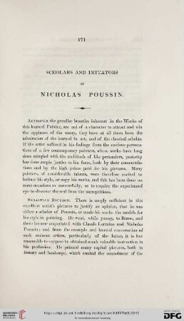 Scholars and Imitators of Nicholas Poussin
