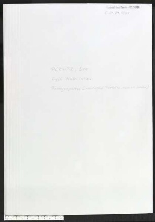 Fotografien Leo Perutz