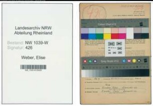 Entnazifizierung Elise Weber , geb. 23.07.1905 (Bueroangestellte)
