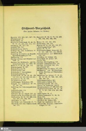 Stichwort-Verzeichnis