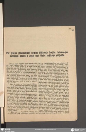 We Fulda zhromadźeni němscy biskopojo swojim lubowanym wěriwym hnady a pokoj wot Boha naschoha zbóžnika