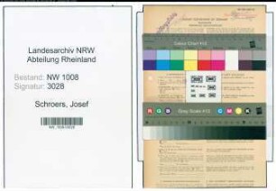 Entnazifizierung Josef Schroers , geb. 07.11.1890 (Landwirt)