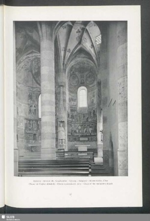 Münster (Kt. Graubünden). Klosterkirche, Chor