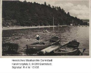 Reichelsheim im Odenwald, Freibad / Schwimmbecken mit Booten