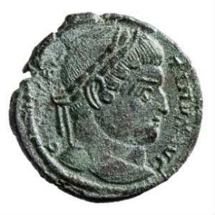 Münze, Follis, Aes 3, 327 - 328 n. Chr.