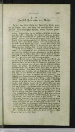 §. 39. Churfürst Friedrich der Weise