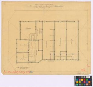 Fischbach bei Neuhäuser (Landkreis Freiburg): Bläsi-Christelehof [Bläsichristenhof]. Haupthaus (Grundriss des Erdgeschosses)