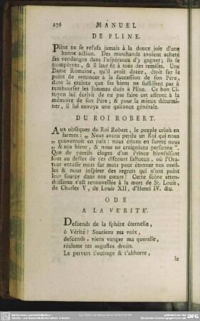 Ode A La Vérité