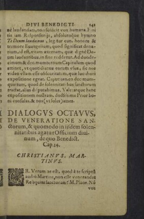Dialogus octavus