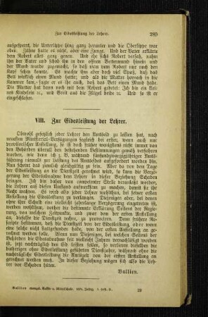 Zur Eidesleistung der Lehrer