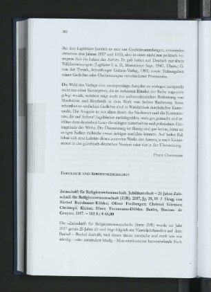 Theologie und Kirchengeschichte