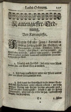 Kantengiesser-Ordnung. Tit. LV. [ - ] Tit. LVI.