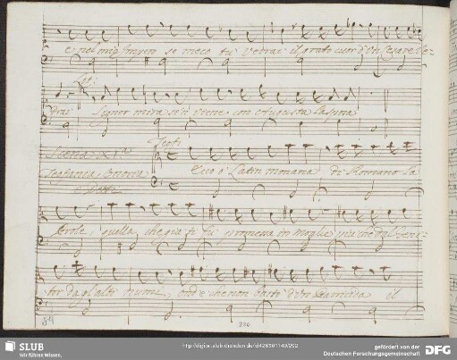 Recitativo: Ecco o latin monarca