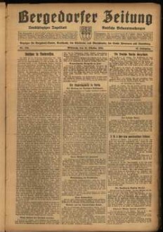 Bergedorfer Zeitung : unabhängig, überparteilich ; mit amtl. Bekanntmachungen