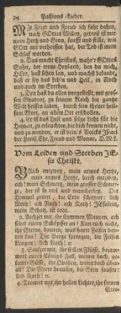 Vom Leiden und Sterben Jesu Christi