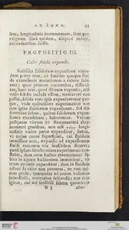 Propositio III