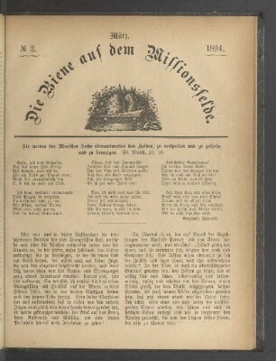 N° 3. März. 1894