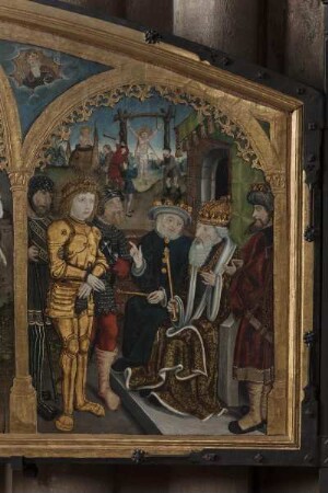 Sankt Georg- und Martinaltar — Martyrium des Heiligen Georg — Richtspruch über den Heiligen Georg