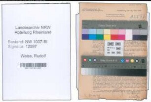 Entnazifizierung Rudolf Weiss , geb. 05.11.1899 (Fahrlehrer)