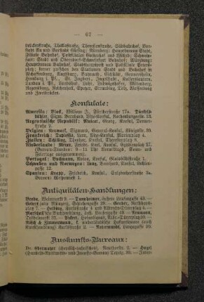Antiquitäten-Sammlungen.