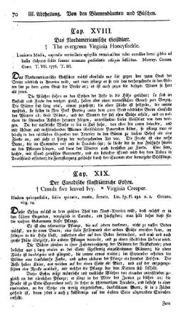 Cap. XIX. Das canadische fünfblätterichte Epheu. Hedera quinquefolia. Lin.