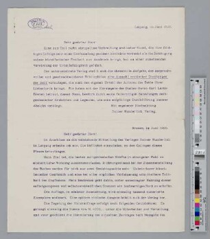 Brief an Richard Dehmel