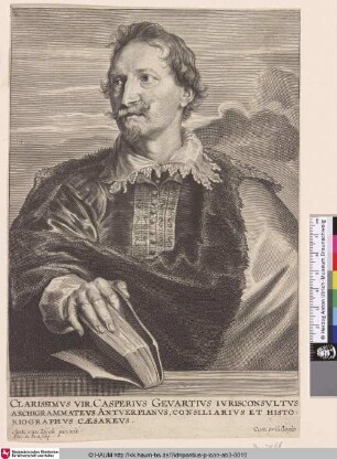 Caspar Gevartius [Porträt des Malers Artus Wolfaerts; Gaspar Gevartius; Portret van de jurist Jan-Gaspar Gevartius]