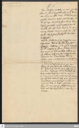 Postskriptum zu einem Brief von August Hermann Francke an [Unbekannt].