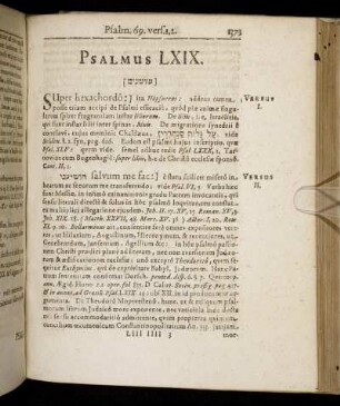 Psalmus LXIX. - Psalmus LXX.
