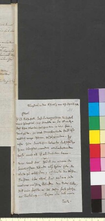 Brief von Schnell, Samuel Ludwig an Goethe, Johann Wolfgang von