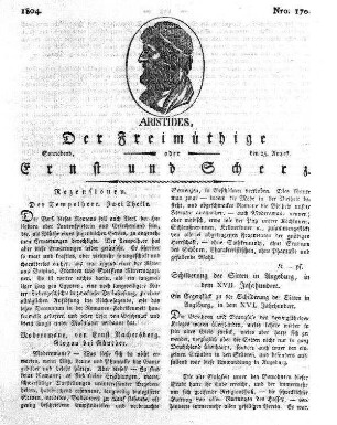 Nro. 170., Sonnabend den 25. August