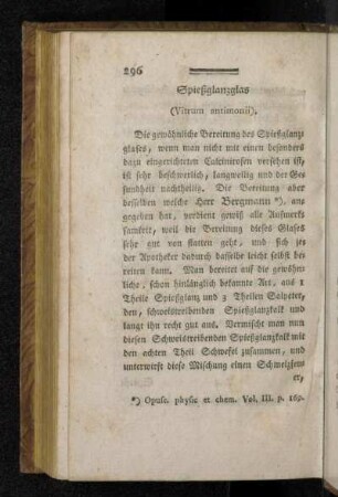 Spießglanzglas (Vitrum antimonii).