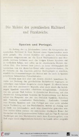 Die Malerei der pyrenäischen Halbinsel und Frankreichs