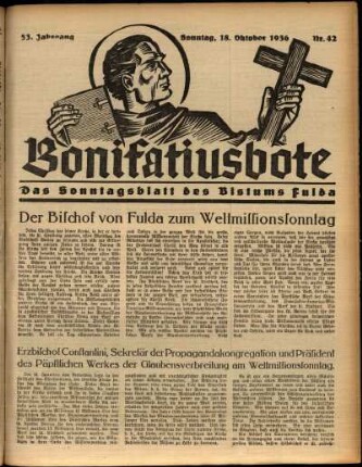 Ausgabe vom Sonntag, den 18. Oktober 1936.