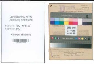 Entnazifizierung Nikolaus Klaeren , geb. 23.07.1917 (Beamter)