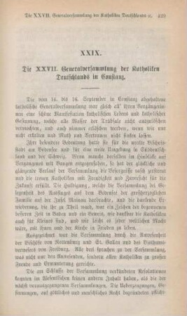 429-431 Die XXVII. Generalversammlung der Katholiken Deutschlands in Constanz