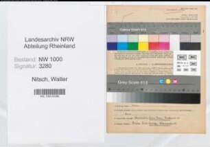 Entnazifizierung Walter Nitsch, geb. 03.01.1912 (Prediger)