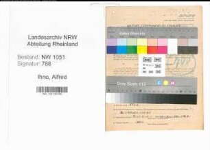 Entnazifizierung Alfred Ihne , geb. 27.10.1899 (Landwirt)