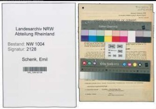 Entnazifizierung Emil Schenk , geb. 10.06.1904 (Fahrer)