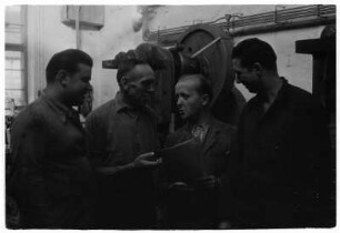 Brigadeaufnahmen: Ofenbaubrigade; Brigade "Manulis Glezos" Hammerwerk (26.09.1962); Brigade "Roter Oktober" Hammerwerk (02.11.1962); sozialistische Arbeitsgemeinschaft Konsumgüter (07.11.1962); Brigade "Wostock" Walzwerkadjustage (09.11.1962)