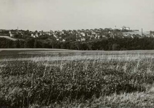 Rabenau, Blick auf Dresden : Rabenau. Südwestliches Dresden. Blick von Südwesen über das Tal der Roten Weißeritz