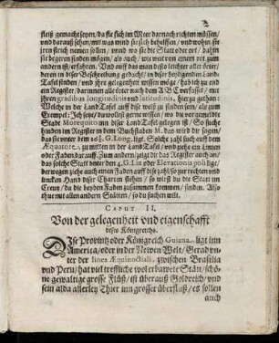 Caput II. Von der gelegenheit und eigenschafft dises Königreichs.