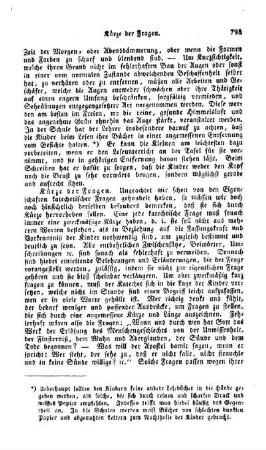 Kürze der Fragen