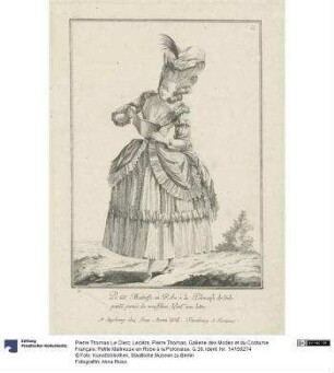 Gallerie des Modes et du Costume Français: Petite Maitresse en Robe à la Polonaise. G.39