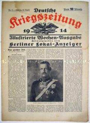 Illustrierte Wochen-Ausgabe des "Berliner Lokal-Anzeiger" mit Bildberichten vom aktuellen Kriegsgeschehen