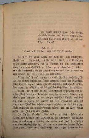 Eine protestantische Stimme wider eine römische Einladung : Predigt über Joh. 10,16. Gehalten zu Heidelberg, XVIII. Trin. 1868 von Oskar Schellenberg. Auf Verlangen dem Druck übergeben