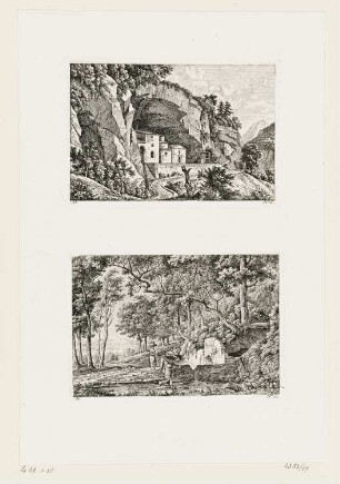 Landschaft mit Staffage, Blatt 12 der Folge "Paysages avec animaux"