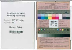 Entnazifizierung Selma Becker , geb. 26.03.1901 (Gastwirtin)