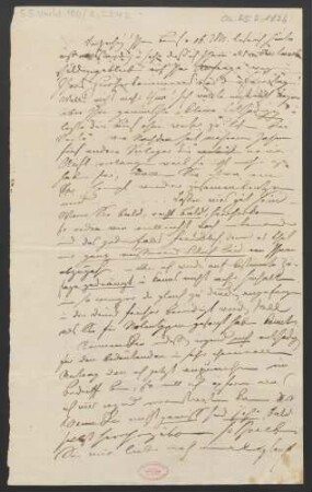 Brief an B. Schott's Söhne : 25.02.1836