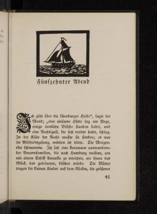 Fünfzehnter Abend